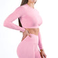 Seamless Yoga Long-sleeved Top Tight Quick Dry Hygroscopic Suit For Women - My Store