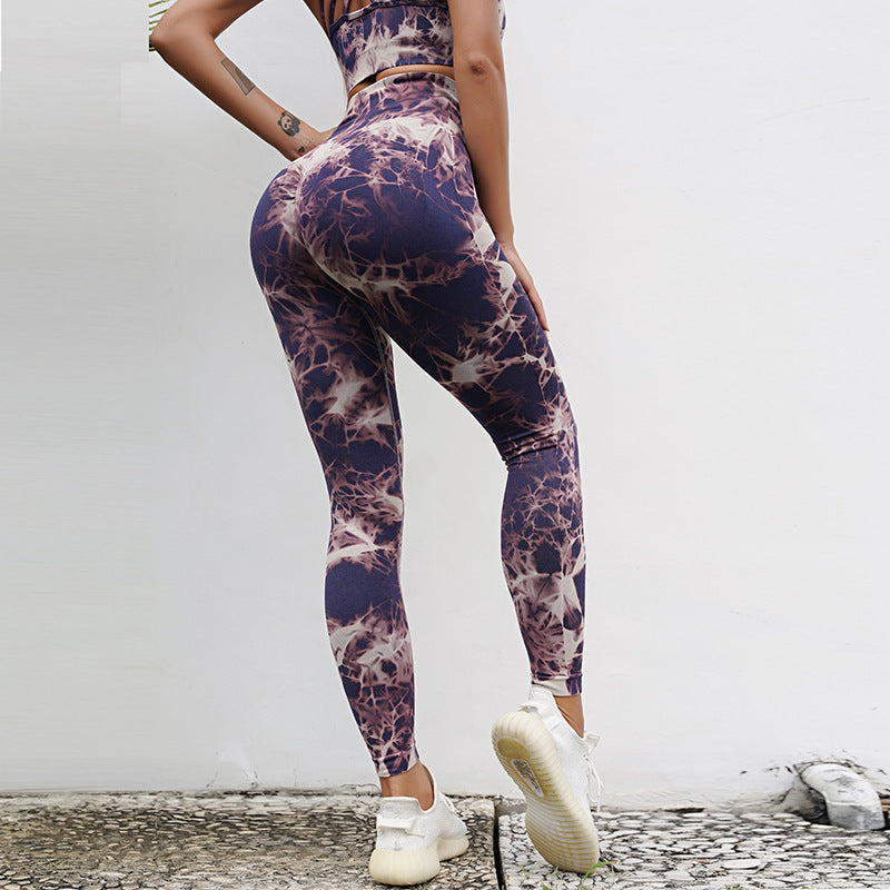 Women's Tie-Dye Yoga Fitness Suit - My Store