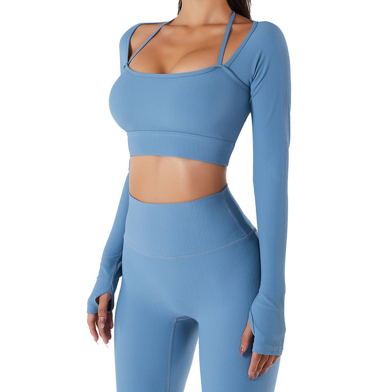 Women's Yoga Top with Chest Pad - Slim Fit - My Store