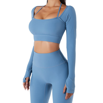 Women's Yoga Top with Chest Pad - Slim Fit - My Store