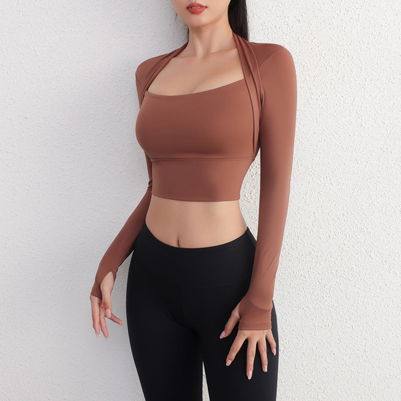 Yoga Crop Top with Chest Pad for Training - My Store